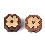 Natural Sandalwood Mala and Brass Finding Beads