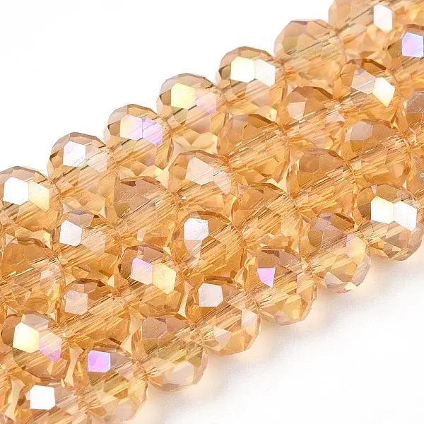 Electroplate Glass Beads Strands