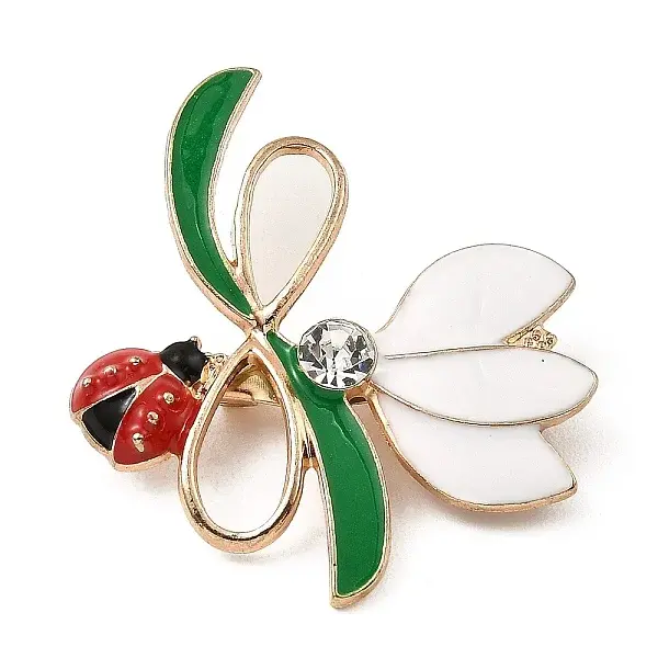 Flower & Ladybug Enamel Pins