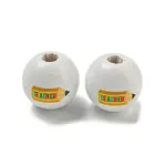Printed Wood European Beads