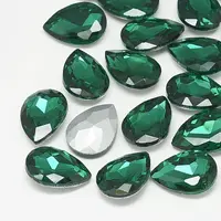 Pointed Back Glass Rhinestone Cabochons