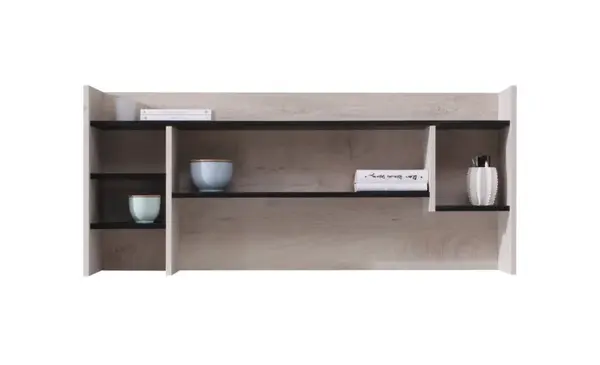 Nástavec na studentský stůl saturn - černá/béžová