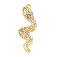 Brass Micro Pave Cubic Zirconia Pendants
