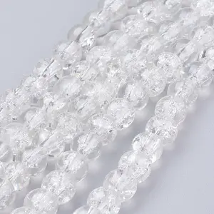 Crackle Glass Beads Strands