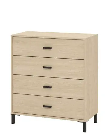 Zásuvková komoda anita - dub světlý