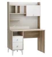Psací stůl s knihovnou kaylla - dub sofia, bílá