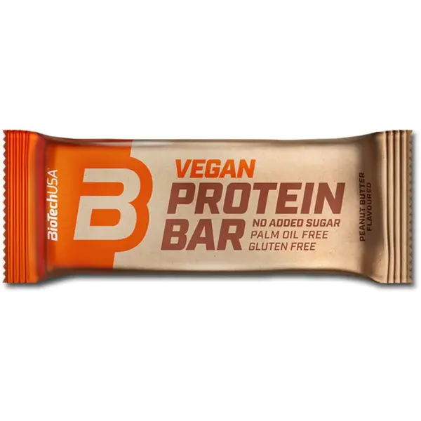 BioTechUSA Vegan Protein Bar proteínová tyčinka vegan príchuť Peanut Butter 50 g