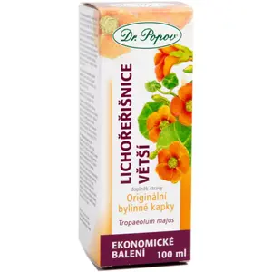 Dr. Popov Originálne bylinné kvapky Lišajník väčší kvapky z bylín 100 ml