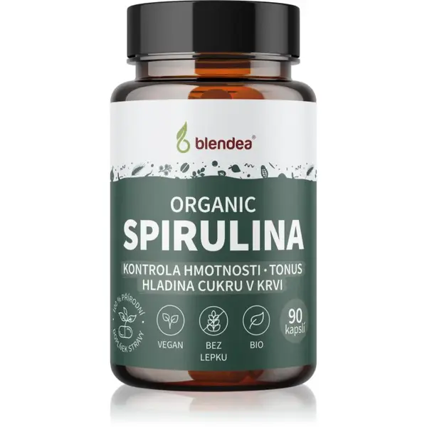 Blendea Organic Spirulina kapsle pro podporu detoxikace organismu 90 cps
