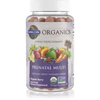 Garden of Life Mykind Organics Prenatal Multi žuvacie mäkké tobolky pre ženy tehotné, dojčiace alebo plánujúce tehotenstvo príchuť Organic Berry 120 k
