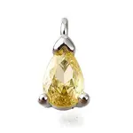Brass Micro Pave Cubic Zirconia Pendants