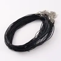 Mixed Size DIY Waxed Cord Necklace Making
