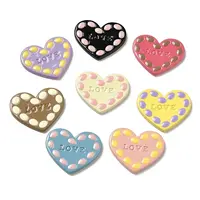 Valentine's Day Opaque Resin Cabochons