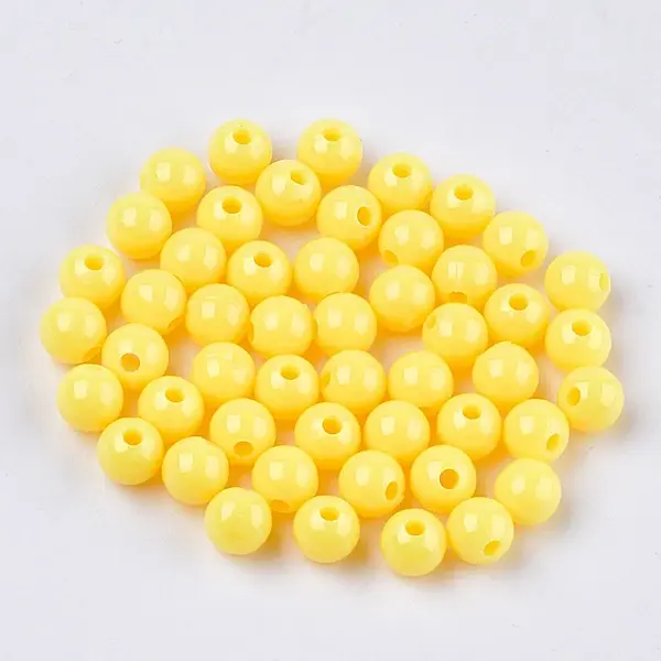 Opaque Plastic Beads