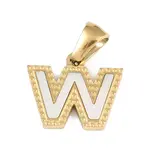 Natural White Shell Alphabet Charms