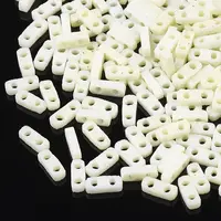 2-Hole Opaque Glass Seed Beads