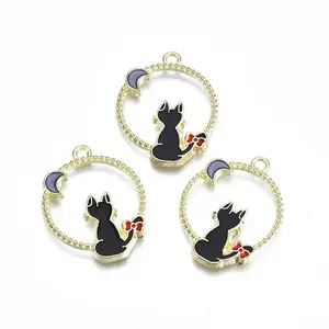 Alloy Enamel Pendants