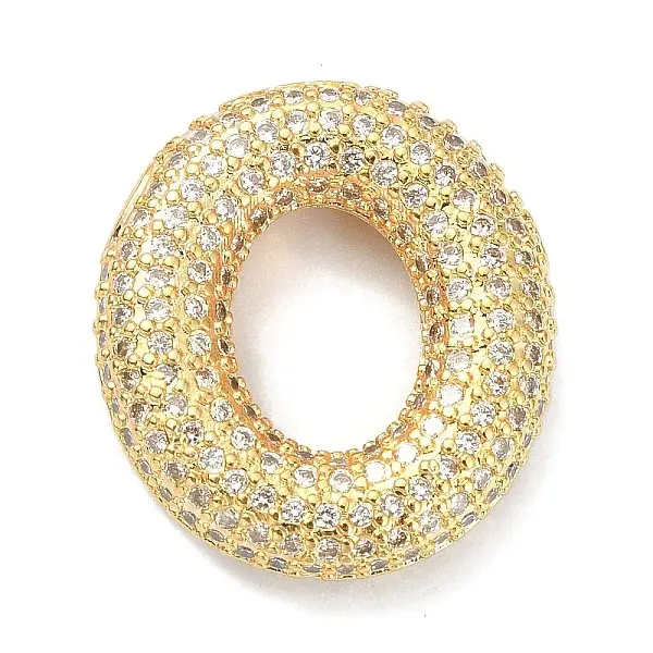 Rack Plating Brass Micro Pave Cubic Zirconia Pendants