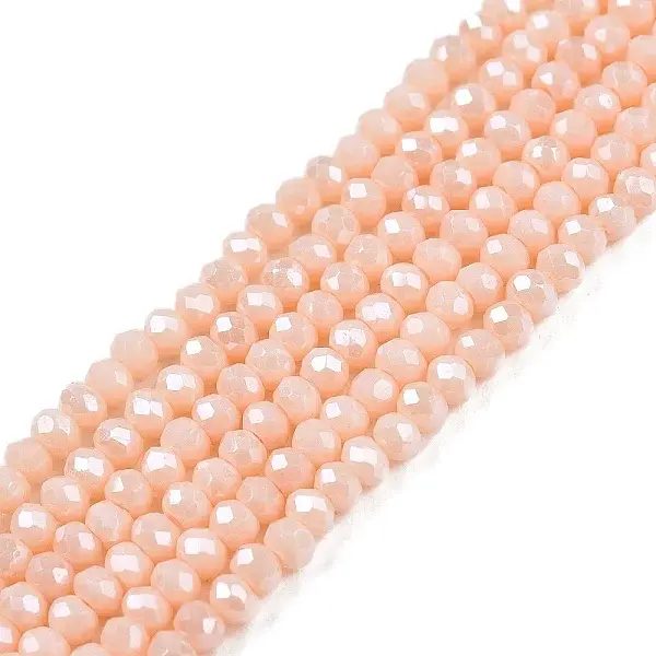 Electroplate Glass Beads Strands