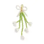 Bowknot & Flower Glass Seed Pendant Decoration