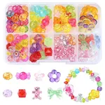129Pcs Transparent Acrylic Beads