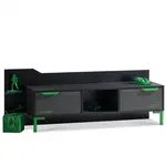 Tv stolek diego - černá, zelená