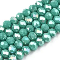 Electroplate Glass Beads Strands