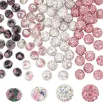 DIY Polymer Clay Rhinestone & Gold Sand Lampwork Beads Making Findings Beads Kits