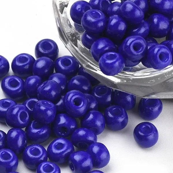 Baking Paint 6/0 Glass Seed Beads