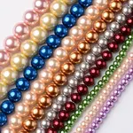 Round Grade A Glass Pearl Beads Strands