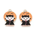 Halloween Theme Alloy Enamel Pendants
