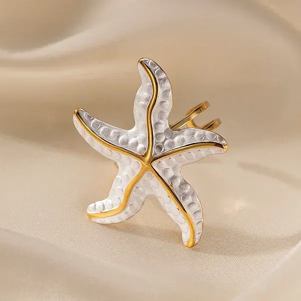 304 Stainless Steel Open Cuff Rings for Women