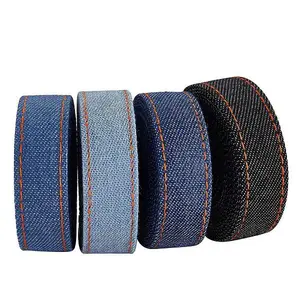 4 Style Stitch Denim Ribbon