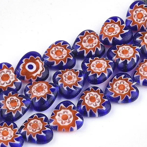 Handmade Millefiori Lampwork Beads Strands