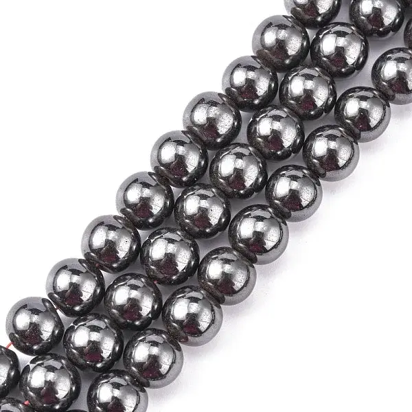Magnetic Synthetic Hematite Beads Strands