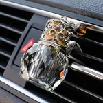 Glass Empty Refillable Perfume Bottles Car Air Vent Clips