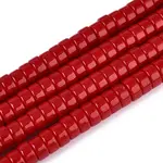 Opaque Solid Color Glass Beads Strands