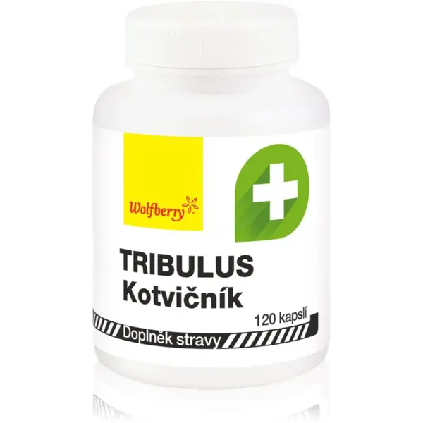 Wolfberry Tribulus Terrestris Kotvičník zemní kapsle pro zdravou prostatu a podporu potence 120 cps