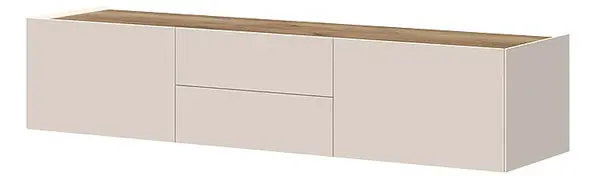 Závěsný tv stolek 176 ambrosia - béžová/dub tobacco