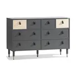 Široká komoda magnus - dub sofia/šedá