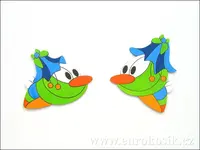 Dekorace muška l+s zvonek 6cm - 6ks