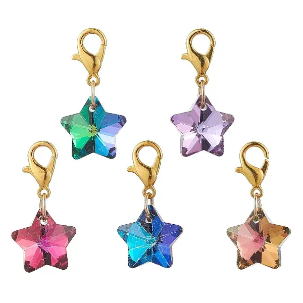 Star Glass Pendant Decorations
