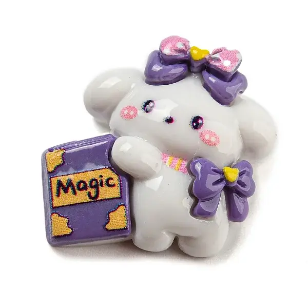 Opaque Resin Cute Puppy Cabochons