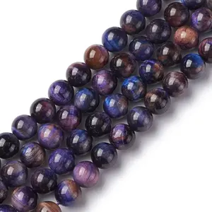 Natural Galaxy Tiger Eye Beads Strands