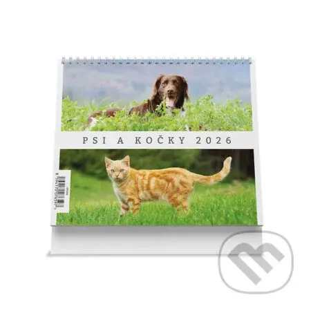 Psi a kočky 2026 - stolní kalendář