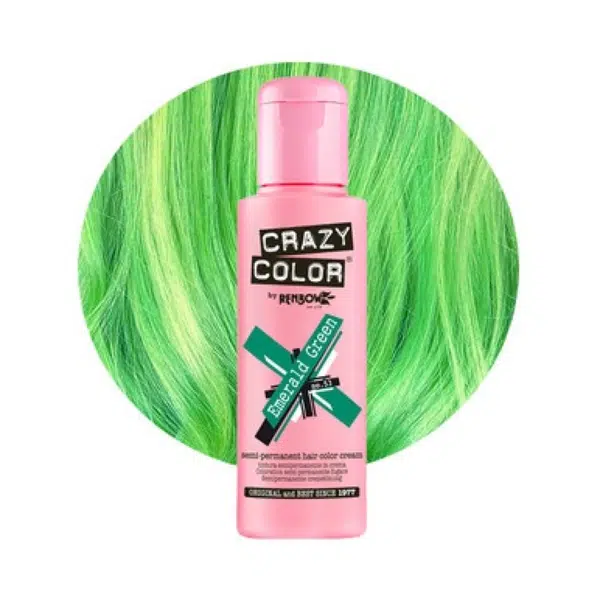 2ks 53 Crazy Color farba na vlasy Emerald Green 100ml