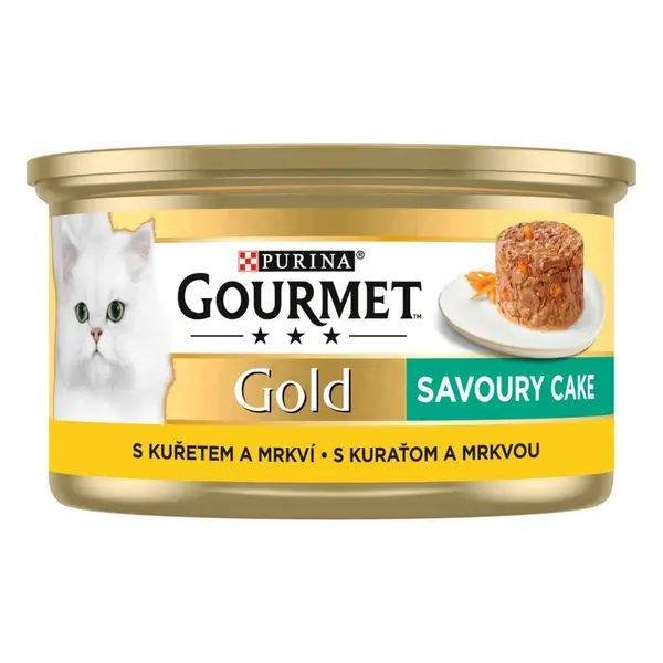 Gourmet Gold Savoury Cake konzerva pre mačky kura 85 g