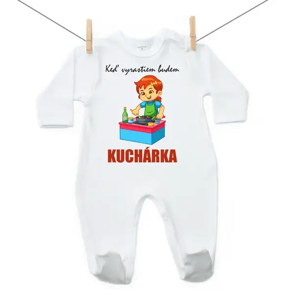 Boodyy Overal Keď vyrastiem budem kuchárka 62 (2-4 mesiace)