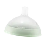 BORRN Silikónový cumlík na fľašu, zelený, pomalý prietok