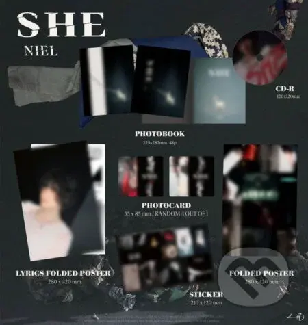 Niel: She / Lyrics Poster(S) Sticker(S) Photo - Niel